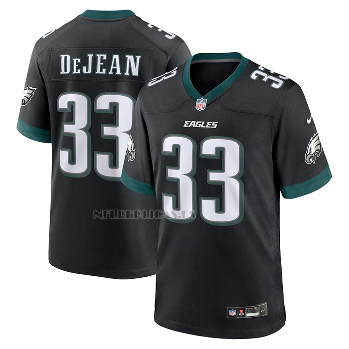 Camiseta NFL Game Philadelphia Eagles Cooper DeJean 2024 NFL Draft Alterno Negro